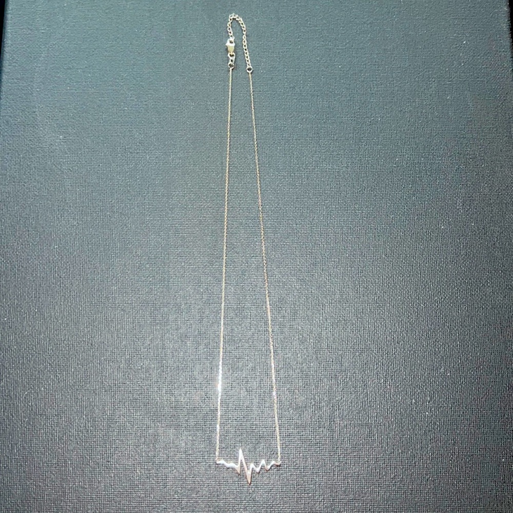 EKG Sterling Silver Necklace